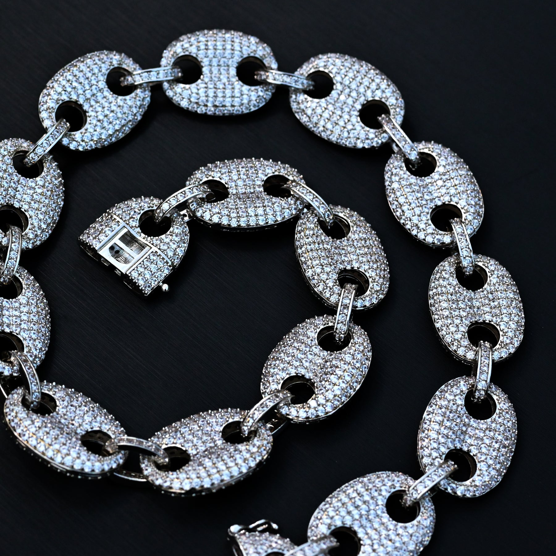 brydning at tiltrække Overgivelse Gucci Link Choker (18mm) in White Gold – LuxIcejewelry