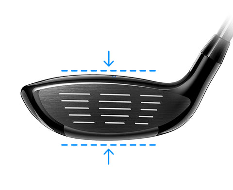 cobra fmax hybrid SHALLOW FACE PROFILE