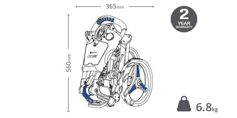 motocaddy carrello cube piegato dimensioni