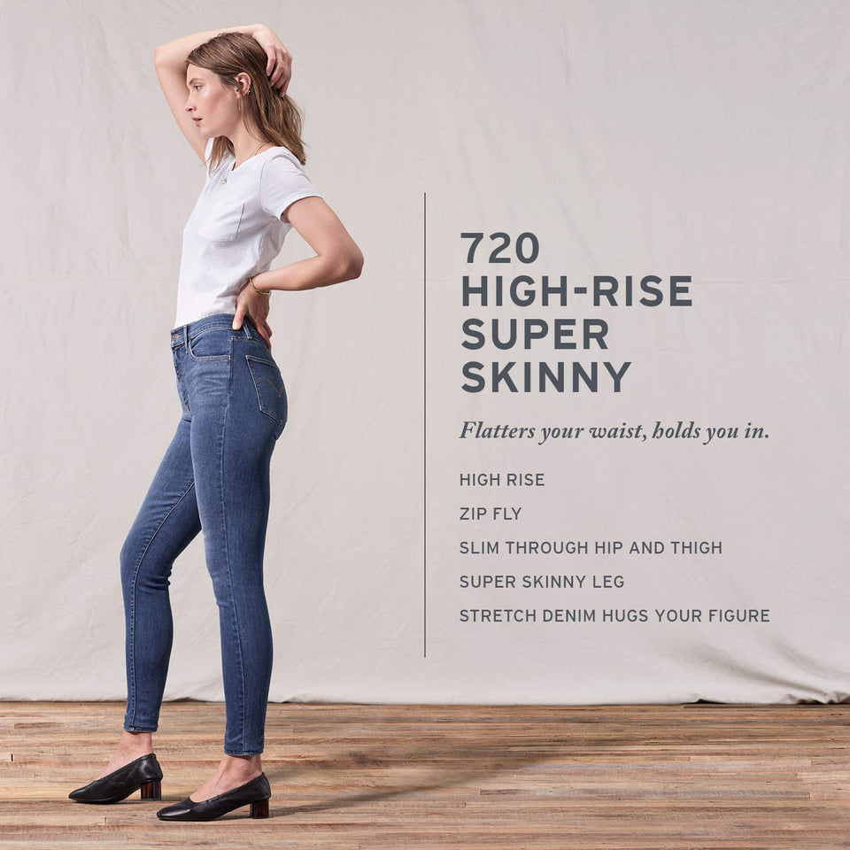 720 rise Super Skinny Jeans para Mujer – con estilo