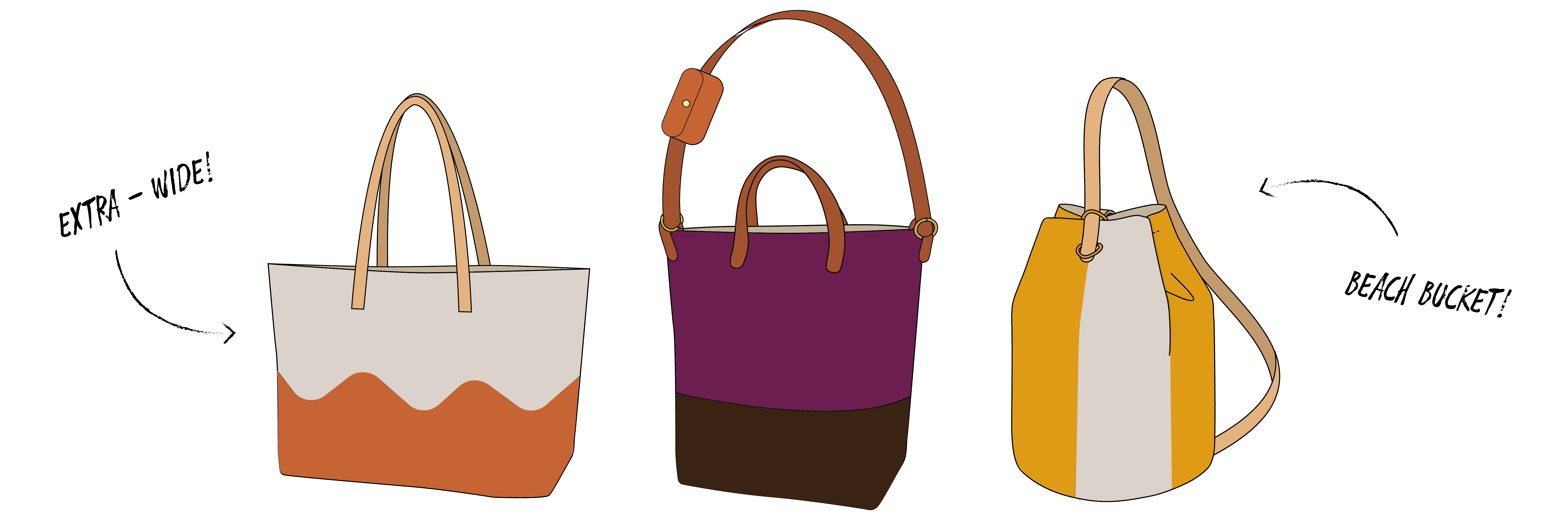 Shop 2in1 Multipurpose Itabag Transparent Ladies Bag Pouche online