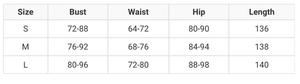 Womens sizing guide