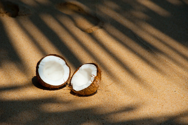 Coconuts on the beach