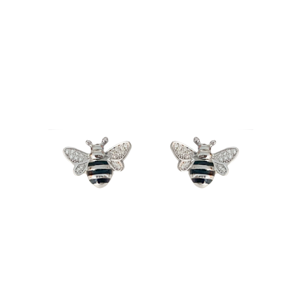 Dainty Silver Butterfly Stud Earrings - NotionIsland Jewelry