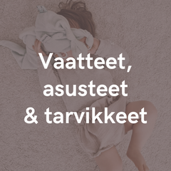 Lasten vaatteet, asusteet ja tarvikkeet