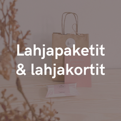 Valmiit lahjapaketit ja lahjakortit