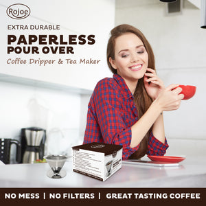 Rojoe 2020 Clearance Paperless Pour Over Coffee Dripper And Tea Maker