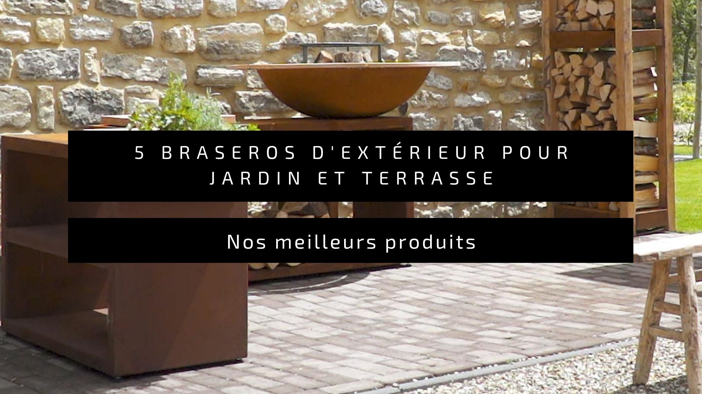 Brasero design de jardin / interieur : Metal ancien ou fonte