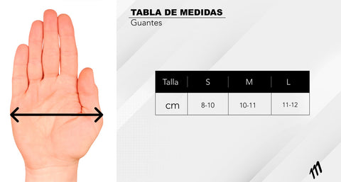 Gloves size guide