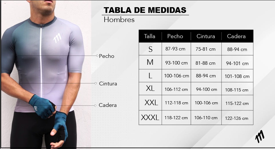 Size chart men