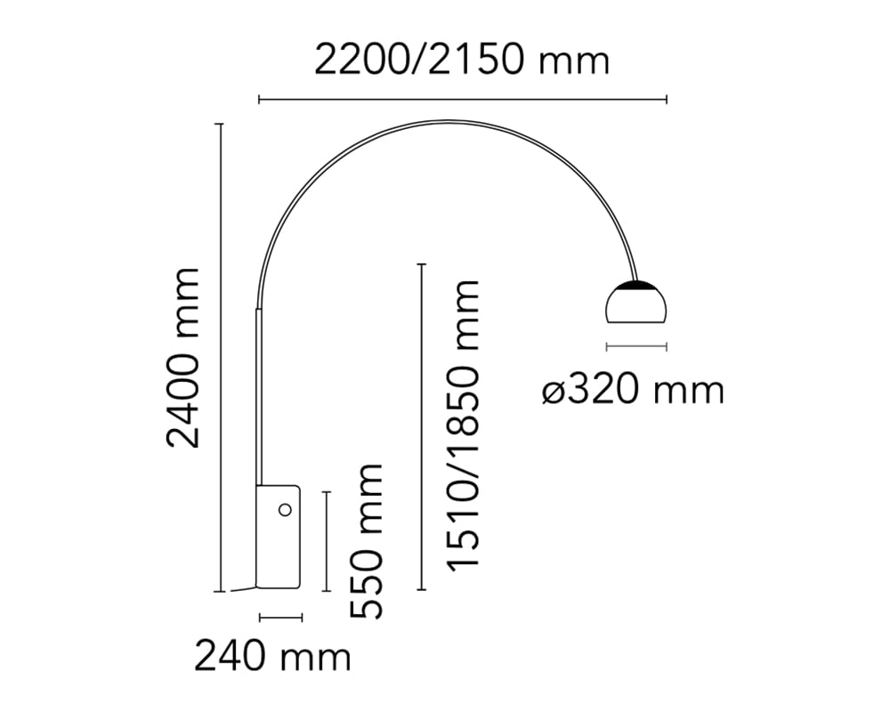 Montaggio Lampada Arco Flos.Lampada Da Terra Led Arco Di Flos Iconable