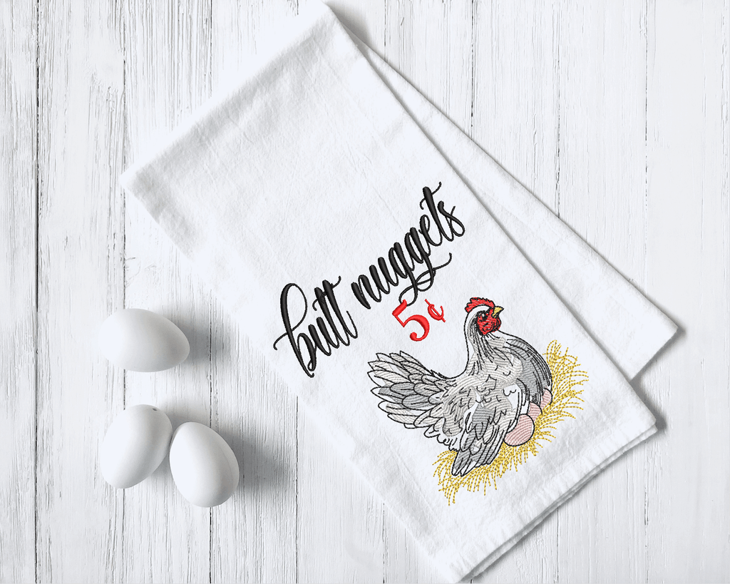 Download Farmhouse Chicken Butt Nuggets Embroidery Design Sketch Watercolor Fi Sew What Embroidery Designs