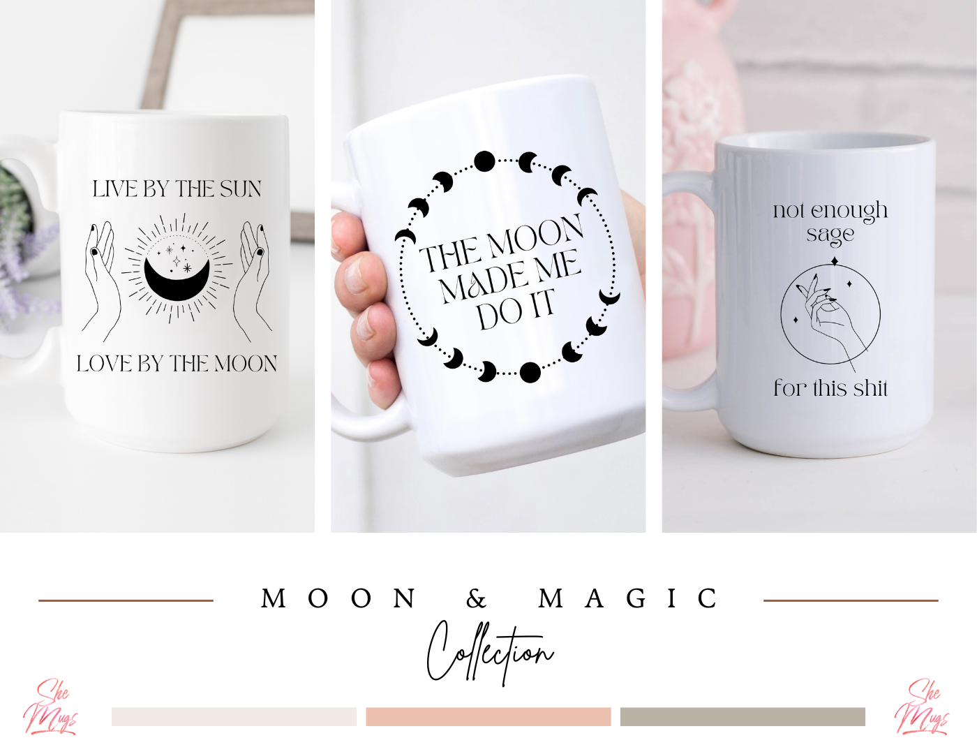 Statement Mugs: SheMugs Moon & Magic Collection