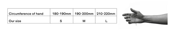 PALM CUFF size guide by RÄTHEL & WOLF