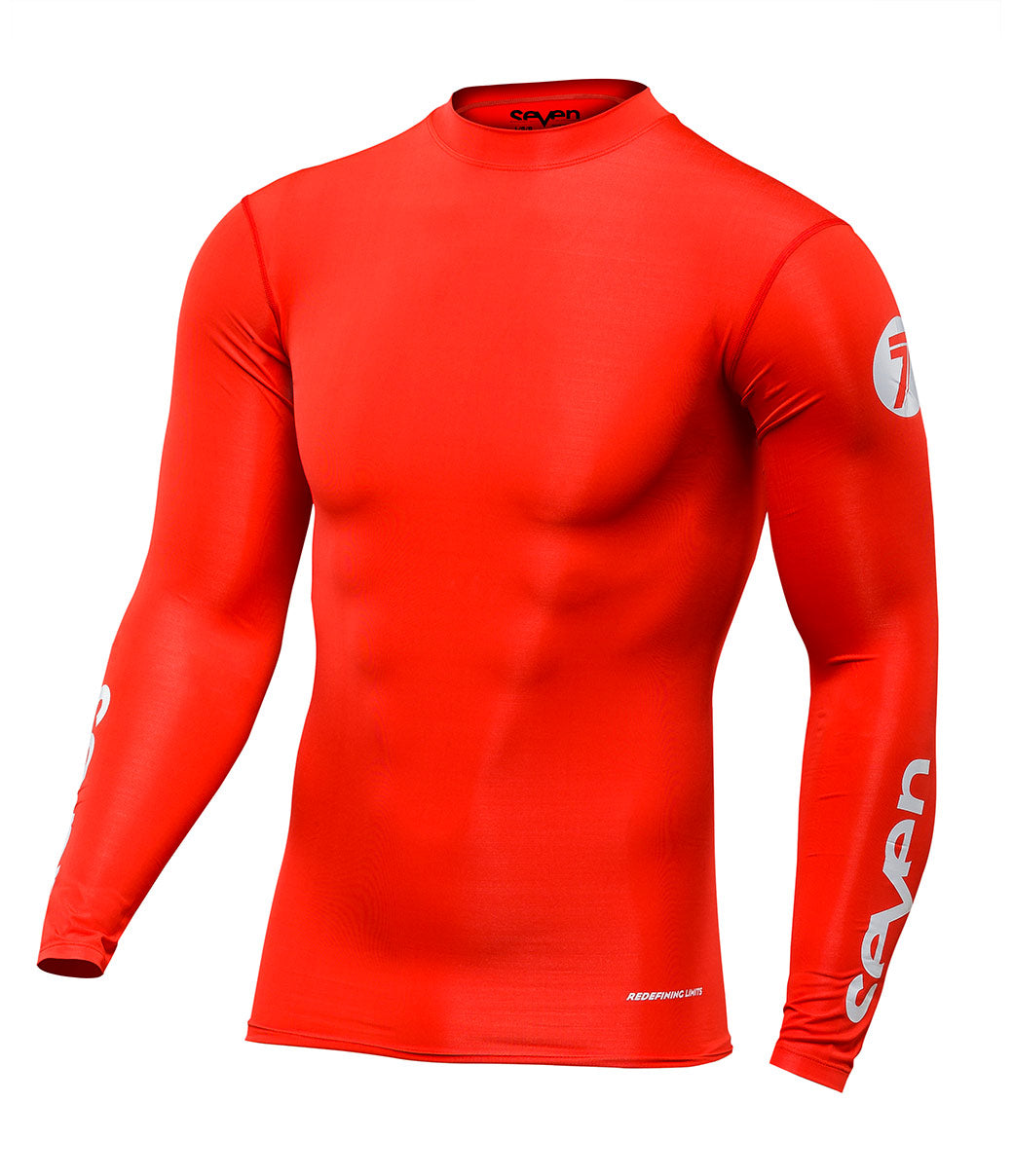 Camiseta de compresión cero Rojo - Siete MX