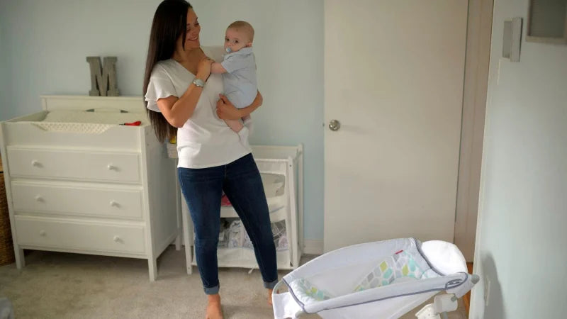 Mom holding baby