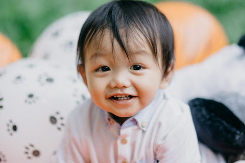 teeth and a big baby smile