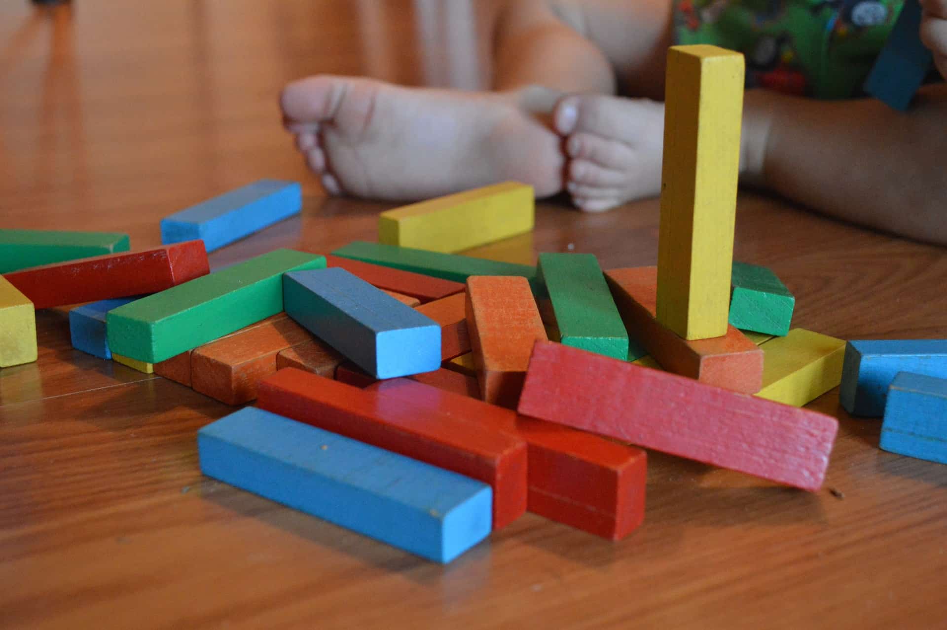 Baby With Building Blocks