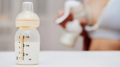 Bottle of breast milk