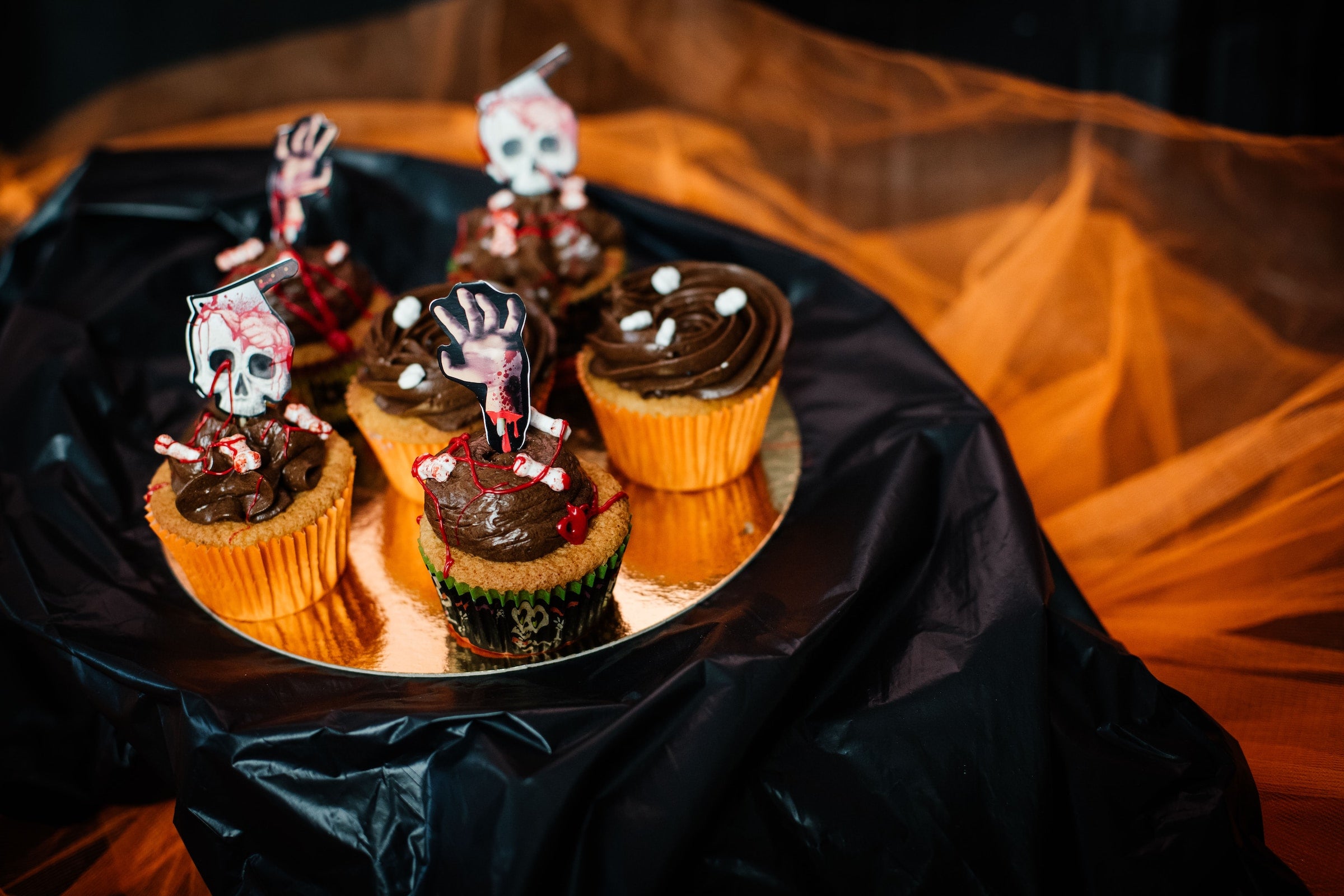 october halloween themed cupcakes