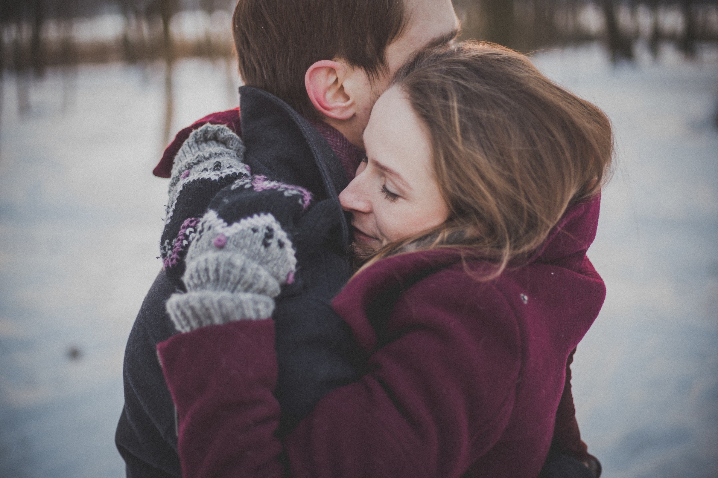 couple hugging each other