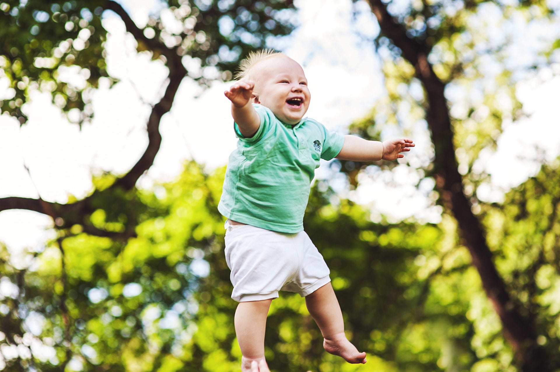 baby in the park