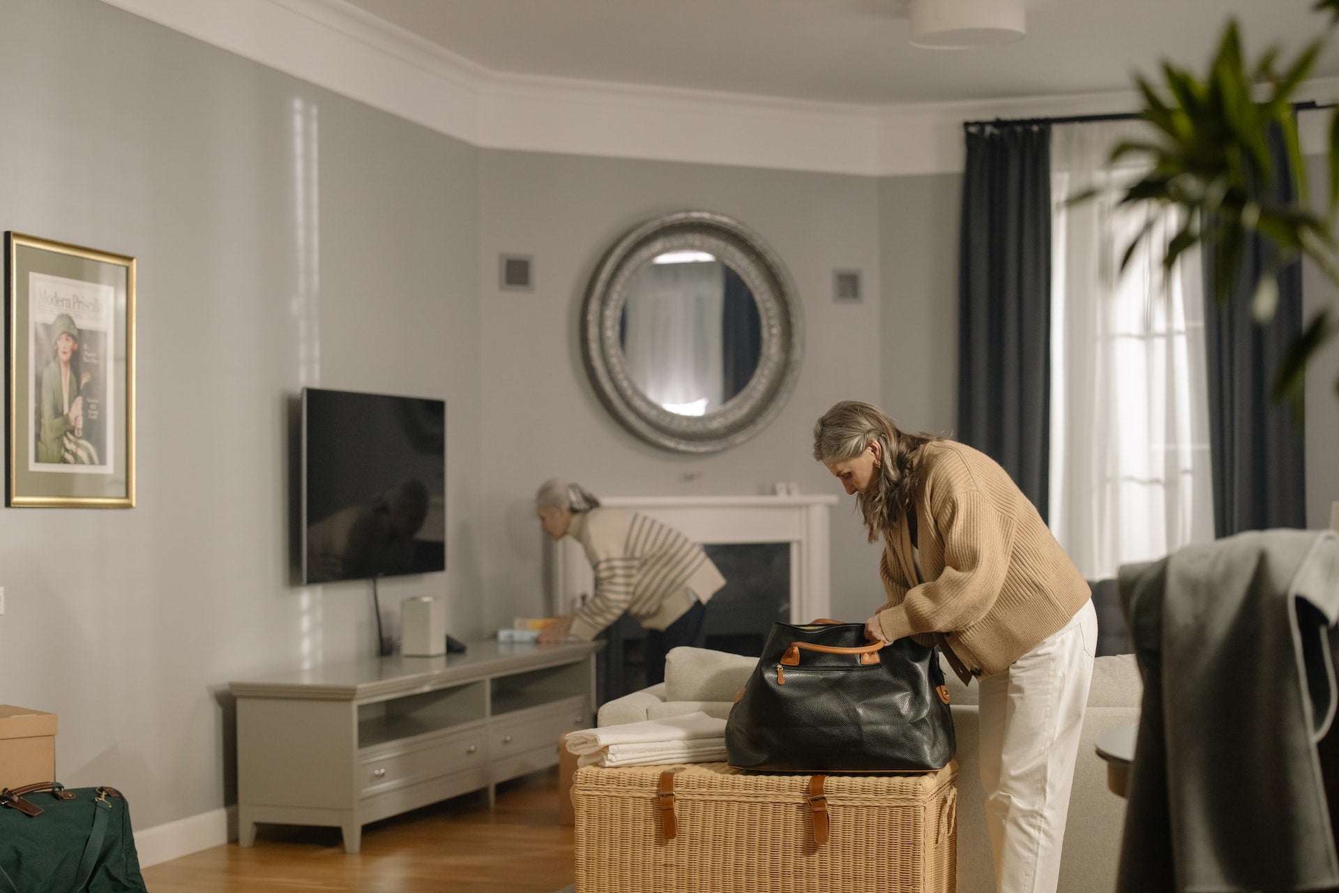 woman packing a hospital bag