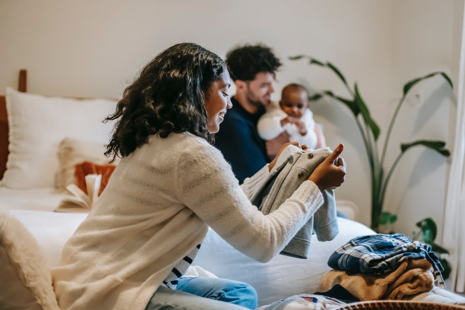 baby clothes and blanket