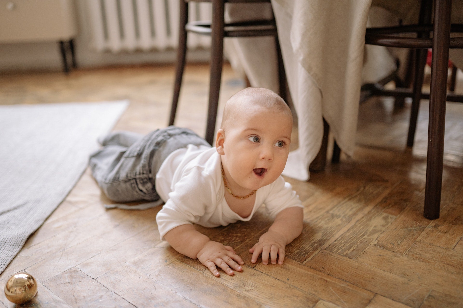 baby crawling