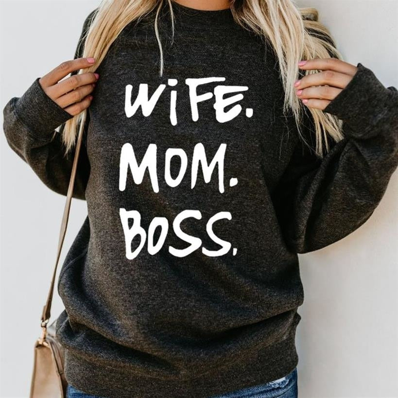 mom boss wife sweatshirt