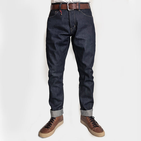 BZEN X @INN8CHIRO COLLABORATION S9 SLIM STRAIGHT- 13.5oz- RAW SELVEDGE-  INDIGO