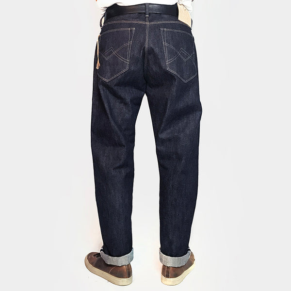 Bzen X @Inn8chiro Collaboration S9 Slim Straight 5 Pocket Japanese Selvage  Denim- Raw Indigo – Miner49er.Shop