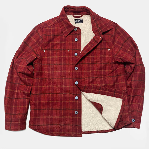 DDL 319-DIABLO REGULAR FIT 2 POCKET SAWTOOTH FLAP PLAID SHIRT-E0