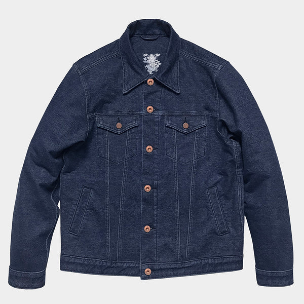 BZEN M.3233-ROEBUCK REGULAR FIT DELIVERY MAN JACKET-10oz-E0 INDIGO