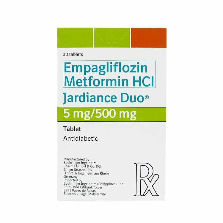 Jardiance duo 5mg/500mg tablet – Mediclick PH