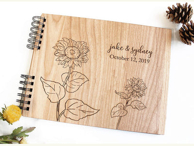 Personalized Photo Album or Guest Book - First Names, Date