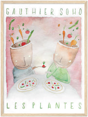 'Les Plantes'  Framed Vegan Menu Print - Gauthier Soho 2017