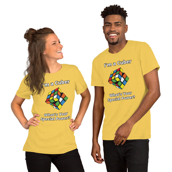 Rubik's Cube - I'm a Cuber. What's Your Special Power? - Short-Sleeve Unisex T-Shirt