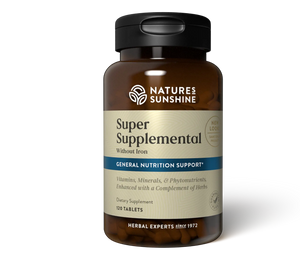 SUPER SUPPLEMENTAL VITAMIN W/OUT IRON NATURE SUNSHINE 120CT - Totally Natural Techniques - Nature Sunshine Vitamins