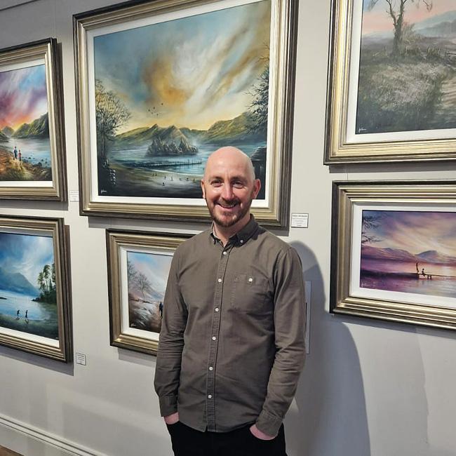 Meet the artist Danny Abrahams at Treeby & Bolton Gallery in Keswick