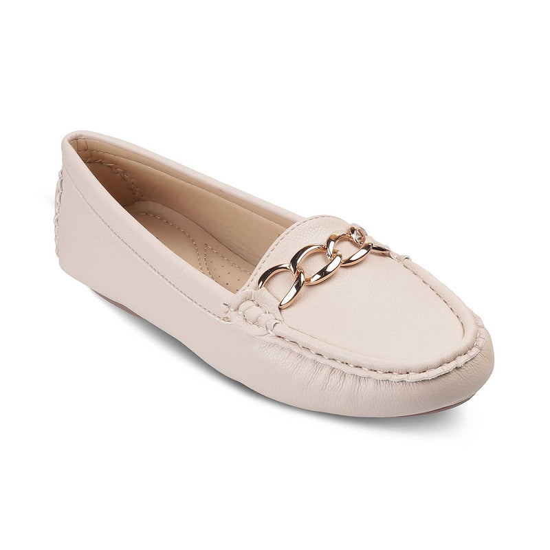 The Yolo New Beige Women's Casual Loafers Tresmode - Tresmode