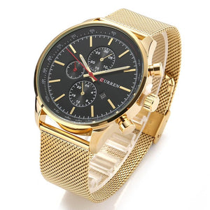 CURREN Men Quartz Watches Fashion Casual Full Steel Sports Watches Men Business relojes Quartz watch Relogio Masculino 8227