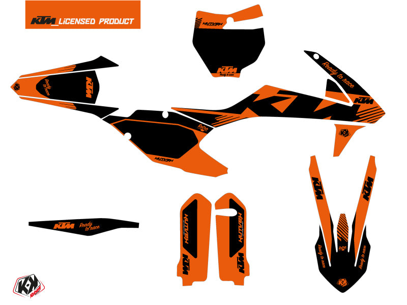 KTM 250 SXF Dirt Bike Retro Graphic Kit Orange