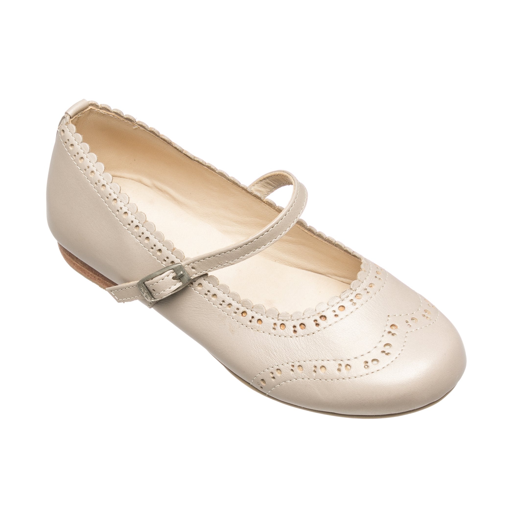 Vicky Ballerina Flat- Champagne – Mumzie's Children