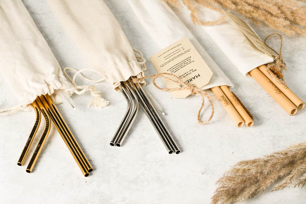 Gold Mermaid Reusable Straws — Bonlife Coffee