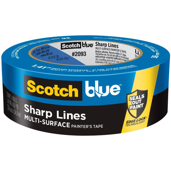 3M Scotch General Purpose Masking Tape 1-1/2in x 60yd Roll, Wind-lock