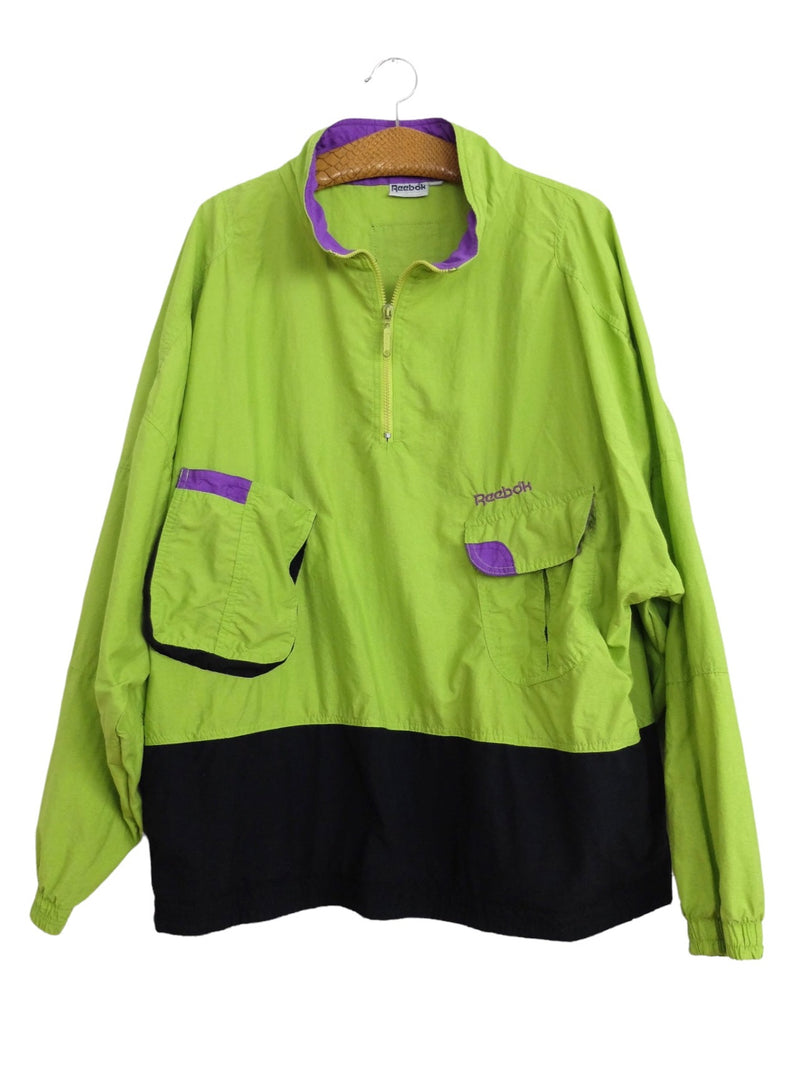 Delegar dominar Lijadoras Vintage 80s Reebok Branded Logo Sports Athletic Lime Green & Purple 1/ –  Thee Cultivator