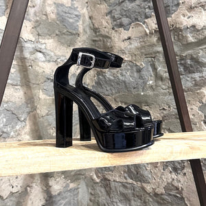 Louis Vuitton Star Trail Patent Leather Sandals - Black Sandals