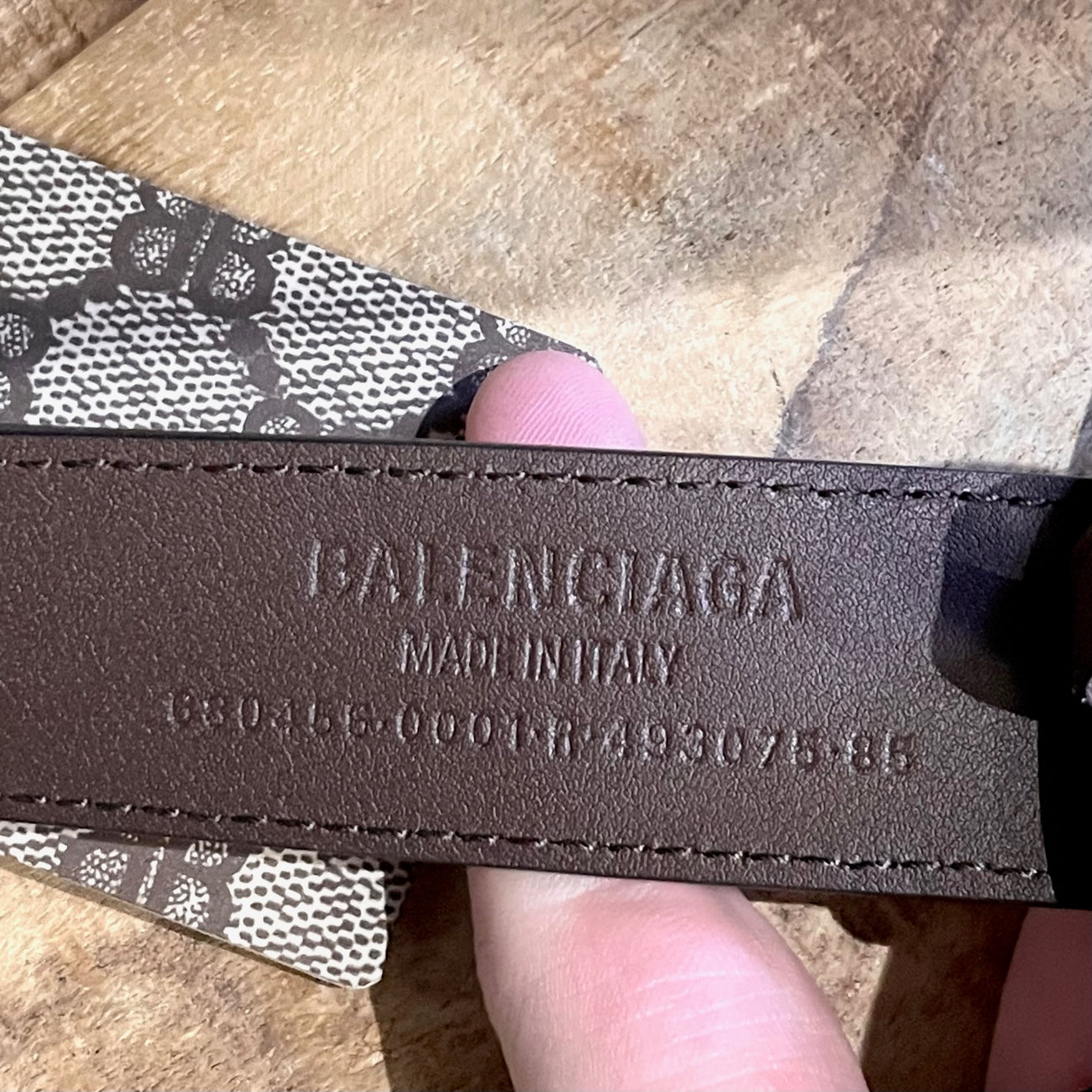 Balenciaga X Gucci The Hacker Project BB Supreme Monogram Belt