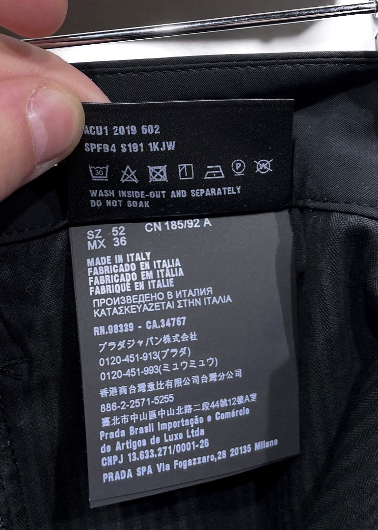 Prada Black Techno Stretch Light Pants – Boutique 